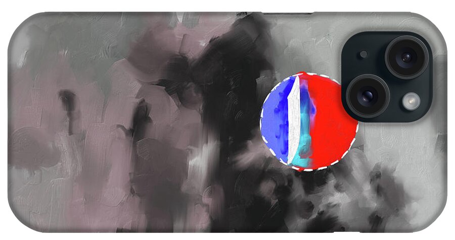 Abstract iPhone Case featuring the painting Painting 372 2 by Mawra Tahreem