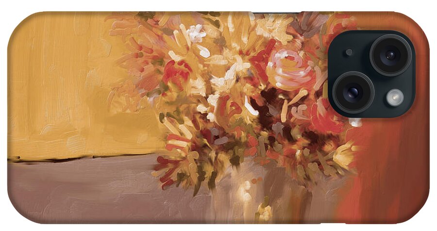 Nature iPhone Case featuring the painting Painting 394 2 Flower Vase by Mawra Tahreem