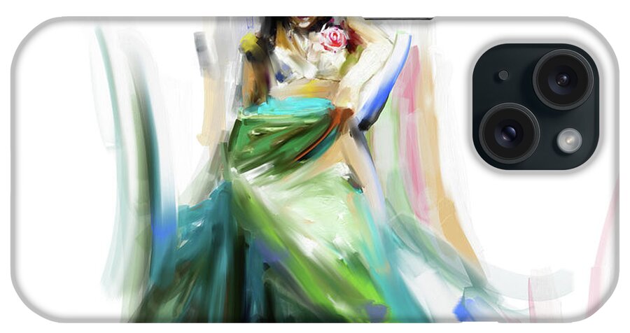 Middle East iPhone Case featuring the painting Painting 699 1 Dancer 4 by Mawra Tahreem