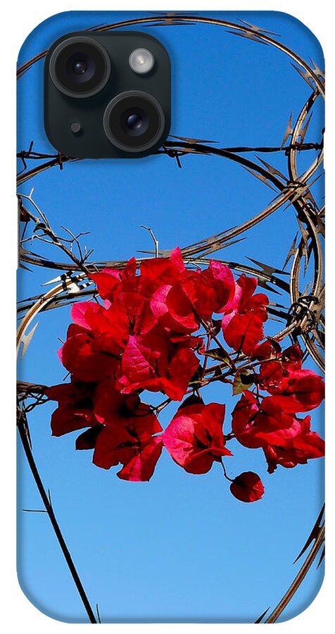 Red Flowers iPhone Case featuring the photograph Pairing by Gia Marie Houck