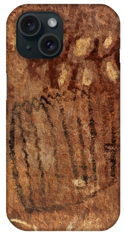 Archaic iPhone Case featuring the photograph Palatki Pictographs1 Pnt by Theo O'Connor