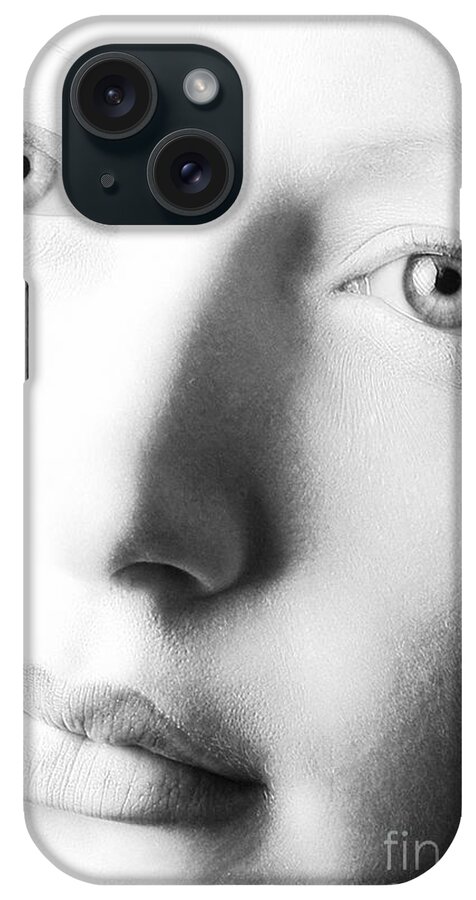 Artistic iPhone Case featuring the photograph Pale moonlight by Robert WK Clark