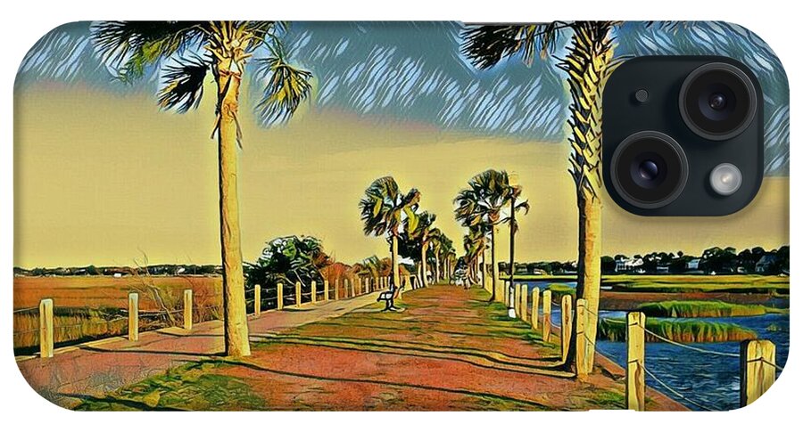 Otis Pickett iPhone Case featuring the photograph Palm Parkway by Sherry Kuhlkin