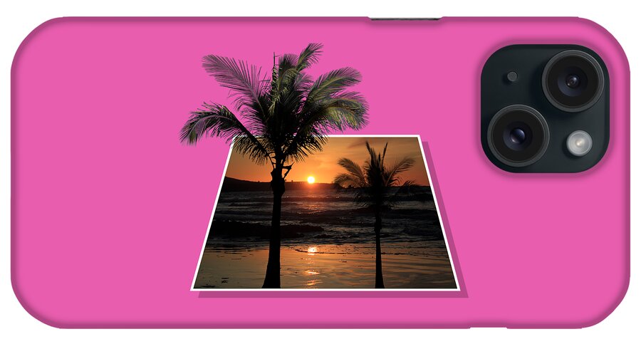 Palm Tree iPhone Case featuring the photograph Palm Trees at Sunset by Shane Bechler