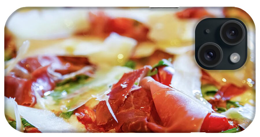 Denver iPhone Case featuring the photograph Pancetta Parmesan and Arugula Pizza by Darryl Brooks