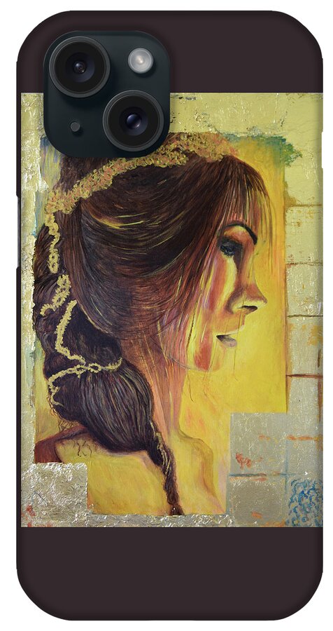 Portraits iPhone Case featuring the painting Pandora by Toni Willey