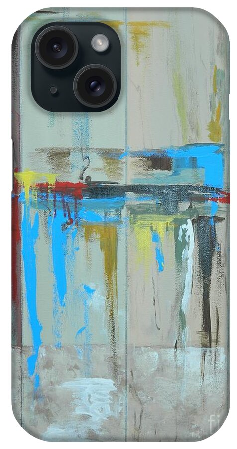 Colors iPhone Case featuring the painting Panel 2 by Kenneth Harris