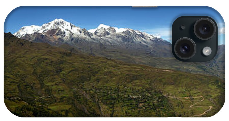 Bolivia iPhone Case featuring the photograph Panoramic View of northern part of Cordillera Real Bolivia by James Brunker