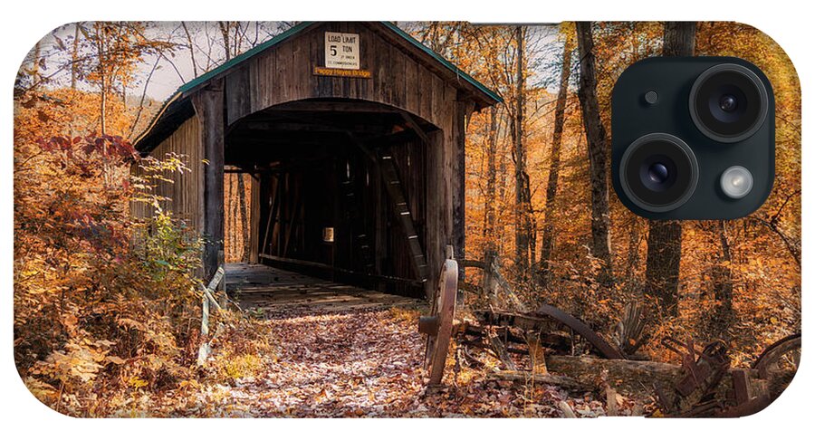 Architecture iPhone Case featuring the photograph Pappy Hayes Covered Bridge by Tom Mc Nemar