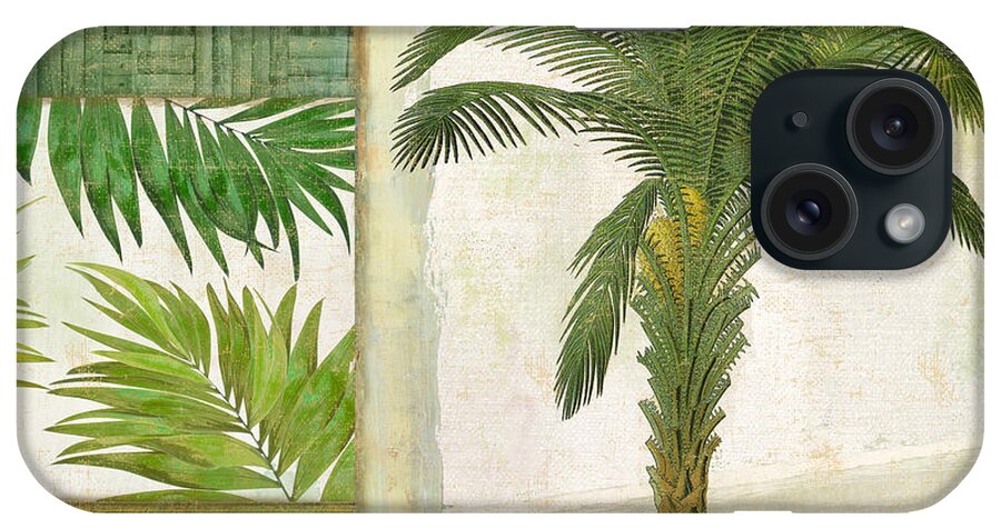 Palm Tree iPhone Case featuring the painting Paradise I by Mindy Sommers