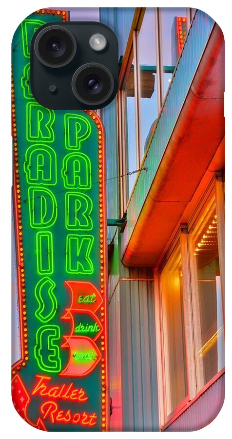 Paradise Park Nashville Sign iPhone Case featuring the photograph Paradise Park Nashville Sign by Lisa Wooten