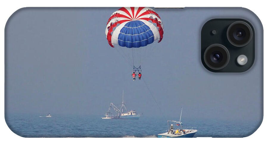 Ocean iPhone Case featuring the photograph Parasailing In Florida by Deborah Benoit