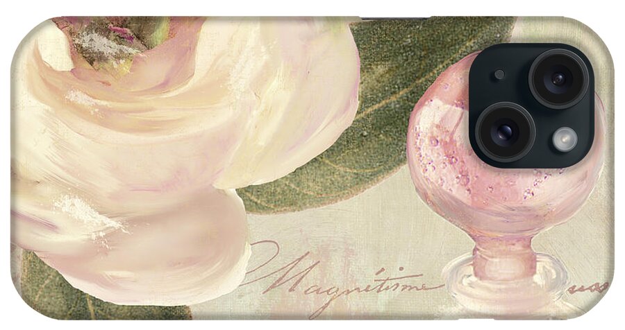 Roses iPhone Case featuring the painting Parfum de Roses II by Mindy Sommers
