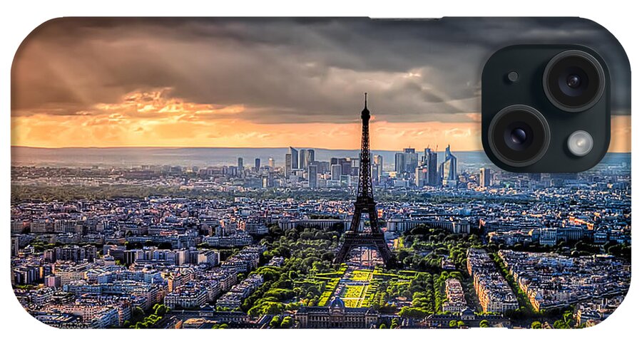 Europe iPhone Case featuring the photograph Paris from Above by Tim Stanley