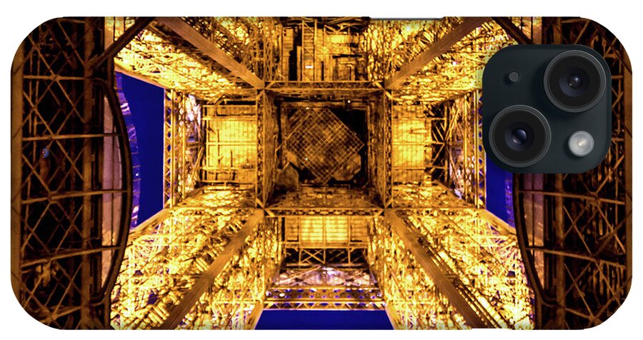 Paris iPhone Case featuring the photograph Paris under the tower by Perry Webster