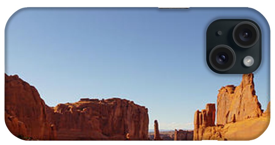 Utah iPhone Case featuring the photograph Park Avenue Arches National Park Utah Panorama by Lawrence S Richardson Jr
