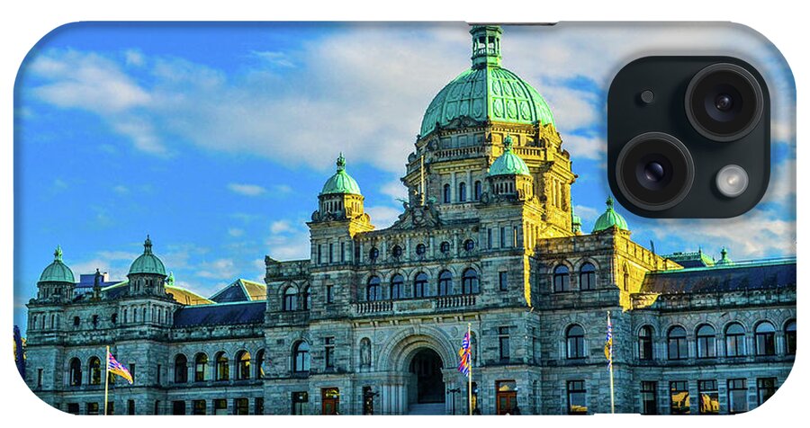 Buildings iPhone Case featuring the photograph Parliament Victoria BC by Jason Brooks