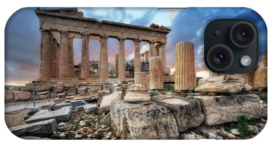Art iPhone Case featuring the photograph Parthenon of Acropolis by Yhun Suarez
