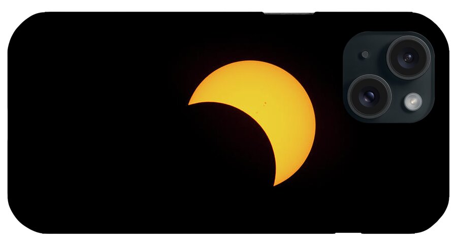 Photosbymch iPhone Case featuring the photograph Partially Eclipsed Sun by M C Hood