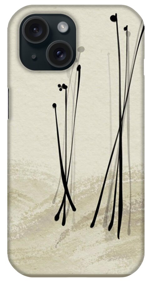 Reeds iPhone Case featuring the digital art Passage of Reeds by Casey Shannon