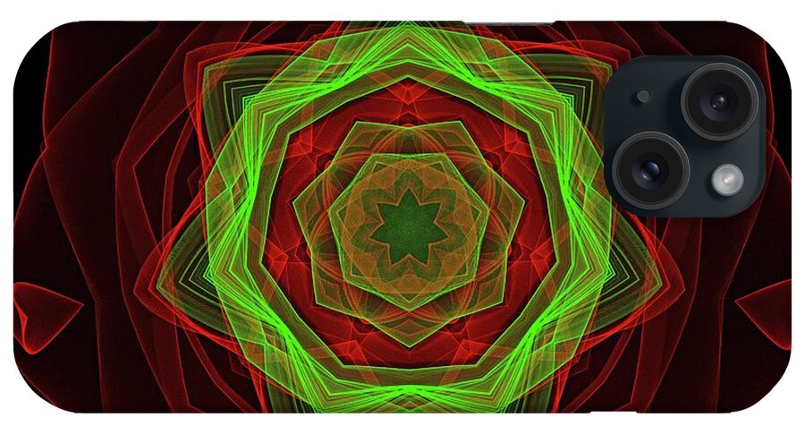Digital Art iPhone Case featuring the digital art Passionate Mandala by Dragica Micki Fortuna