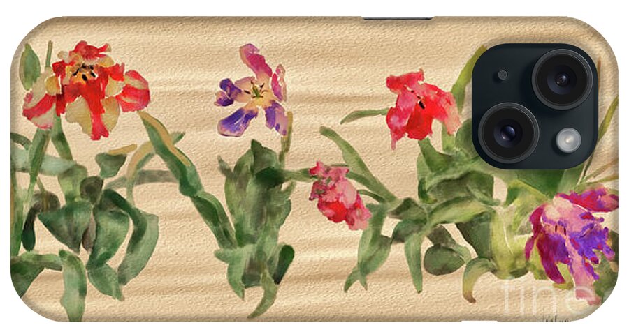 Tulip iPhone Case featuring the digital art Past Prime by Lois Bryan