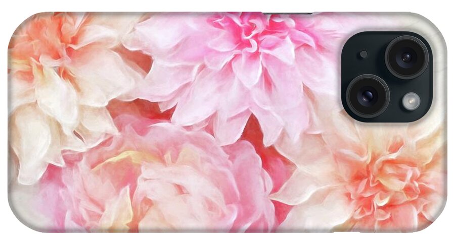 Photography iPhone Case featuring the photograph Pastel Peonies by Sylvia Cook