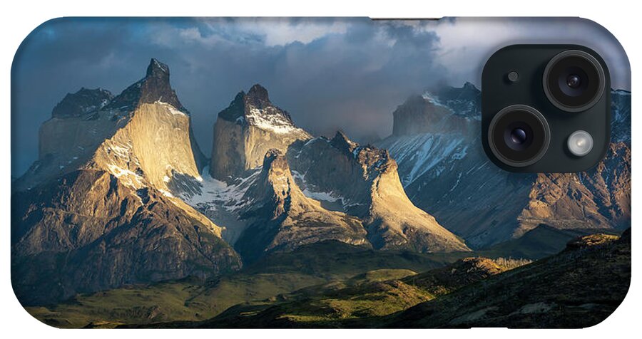 Mountains iPhone Case featuring the photograph Patagonian Sunrise by Andrew Matwijec