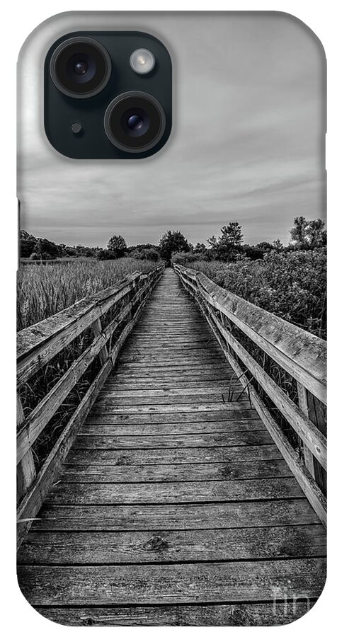 Black & White iPhone Case featuring the photograph Path Forward by Andrew Slater