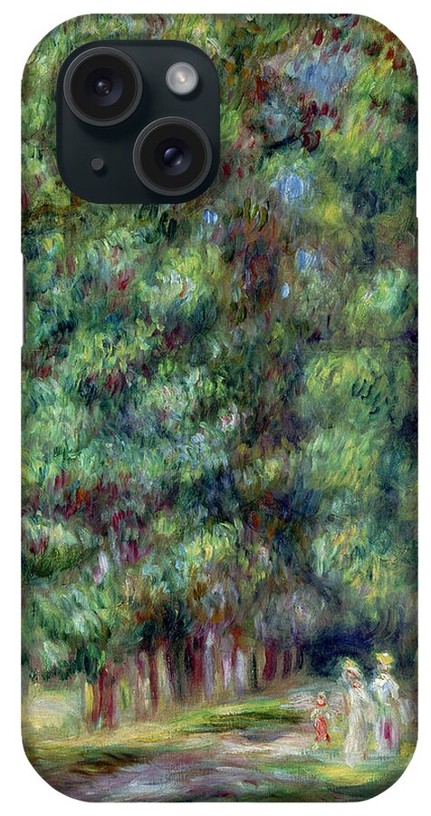 Path iPhone Case featuring the painting Path in a Wood by Pierre Auguste Renoir