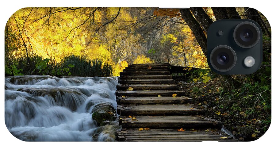 Plitvice iPhone Case featuring the photograph Path in Plitvice by Ivan Slosar