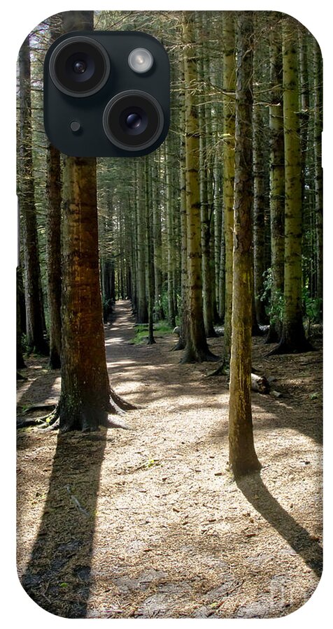 Beecraigs iPhone Case featuring the photograph Path through the woods. by Elena Perelman