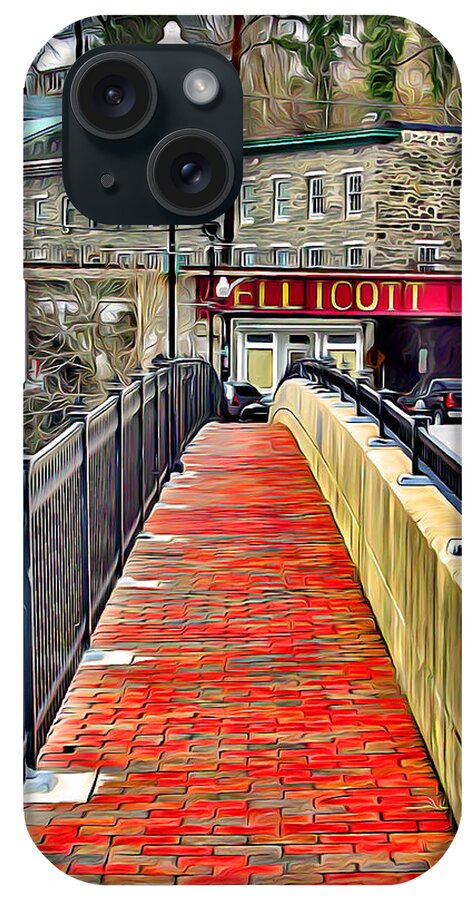 Ellicott iPhone Case featuring the digital art Path to Ellicott City by Stephen Younts
