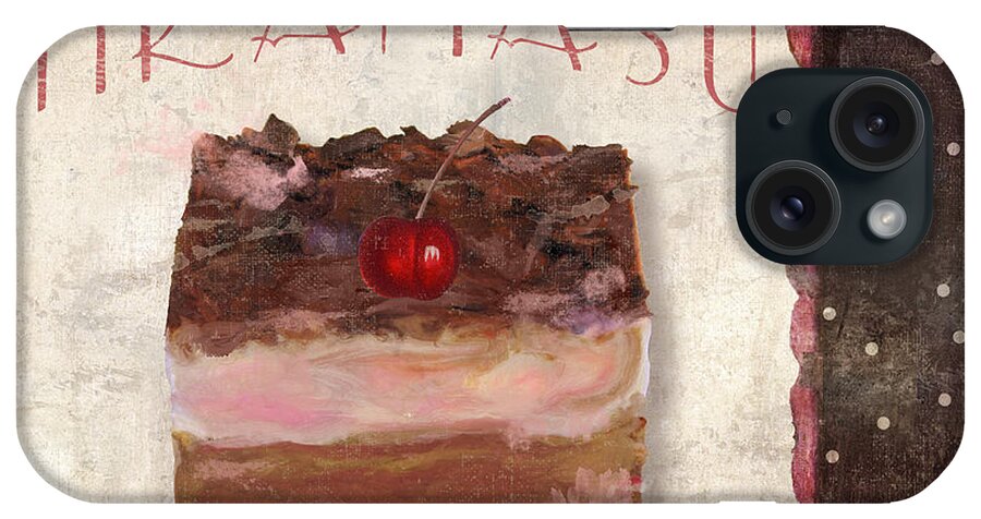 Patisserie iPhone Case featuring the painting Patisserie Tiramasu by Mindy Sommers