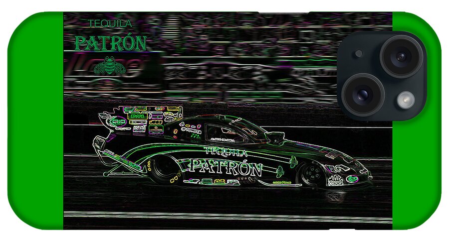 Funnycar iPhone Case featuring the digital art Patron Flopper by Darrell Foster