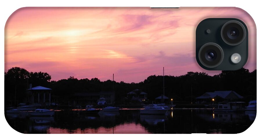 Nature iPhone Case featuring the photograph Peachy Sunset by Judy Wanamaker