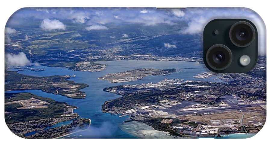 pearl Harbor iPhone Case featuring the photograph Pearl Harbor Aerial View by Dan McManus