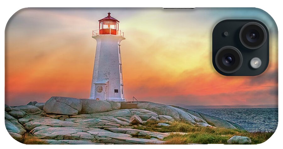 Peggy's Cove iPhone Case featuring the photograph Peggy's Cove Sunset by Tracy Munson