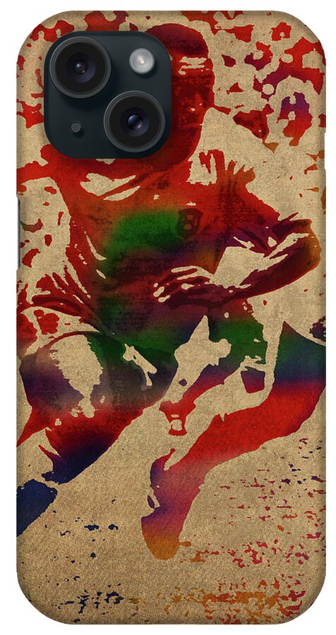 Pele iPhone Case featuring the mixed media Pele Watercolor Portrait by Design Turnpike