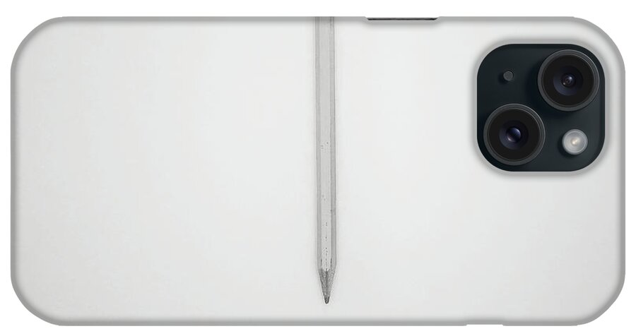 Pencil iPhone Case featuring the photograph Pencil on a Blank Page by Scott Norris