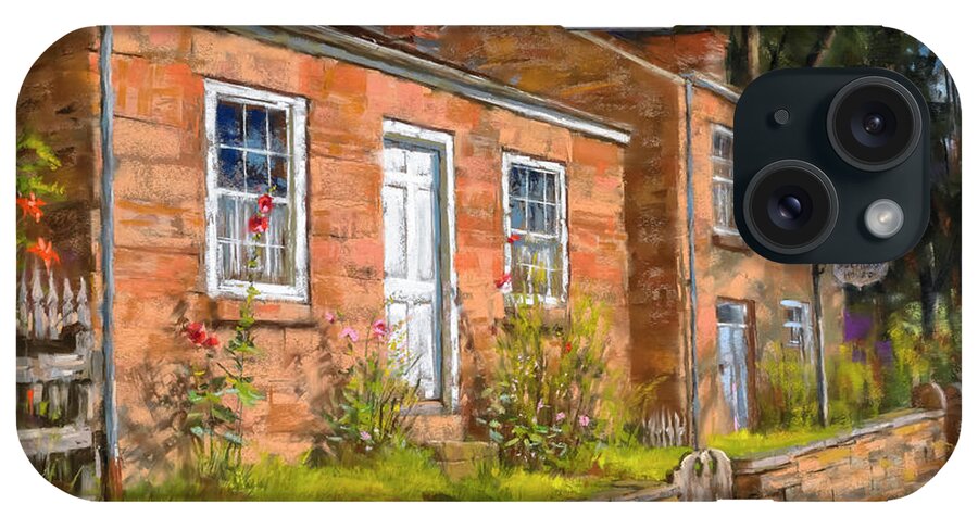 Mark Mille iPhone Case featuring the painting Pendarvis House by Mark Mille