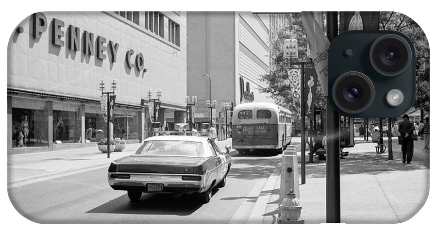 Book Work iPhone Case featuring the photograph Penney's and Donaldsons 1971 by Mike Evangelist