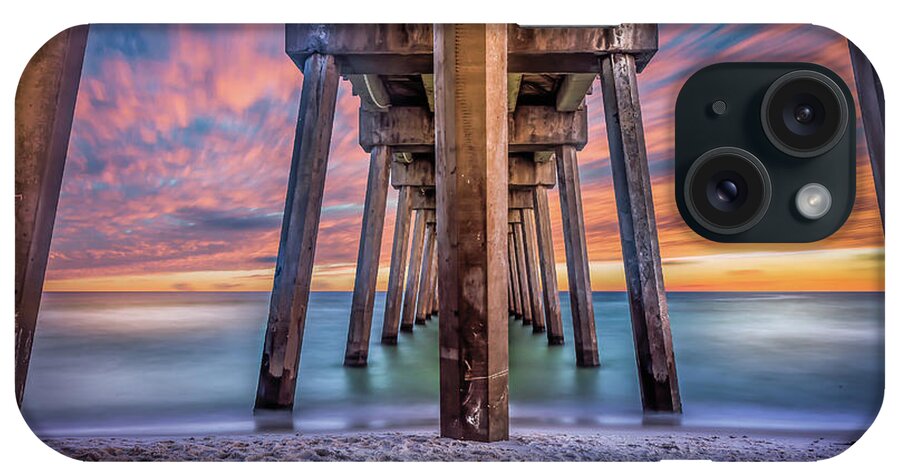 Pensacola Beach Brent Shavnore Photography Sunset iPhone Case featuring the photograph Pensacola Beach Fireset by Brent Shavnore
