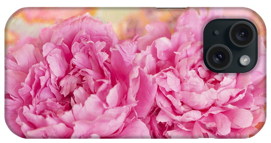 Pink Peony iPhone Case featuring the photograph Peony Fiesta by Jill Love