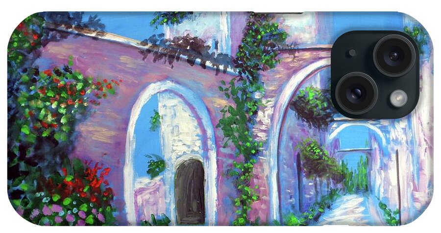 Cirigliano iPhone Case featuring the painting Percorso Paradiso by Larry Cirigliano
