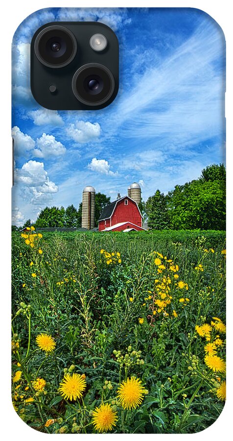 Red iPhone Case featuring the photograph Perfectly Summer by Phil Koch