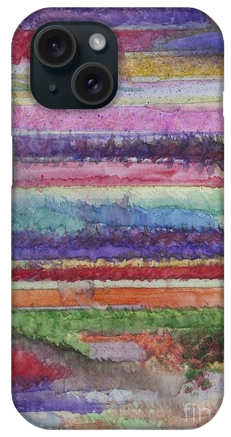 Colorful iPhone Case featuring the painting Perspective by Jacqueline Athmann