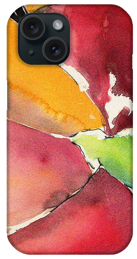 Botanical iPhone Case featuring the painting Petal Burst by Carrie Godwin