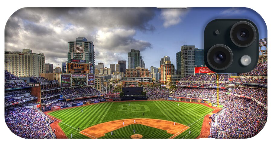 Petco Park iPhone Case featuring the photograph Petco Park Opening Day by Shawn Everhart