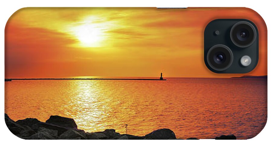 Petoskey iPhone Case featuring the photograph Petoskey Sunset by Lee Winter